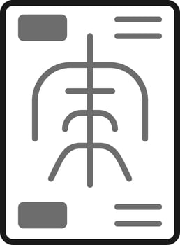 X Rays Vector Icon