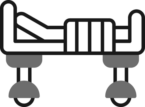 Hospital Bed Vector Icon