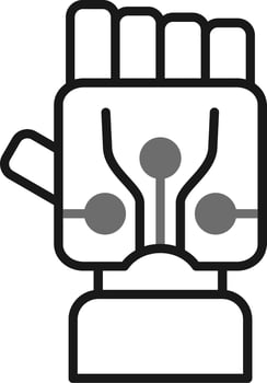 Bionic Hand Vector Icon