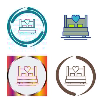 Double Bed Vector Icon