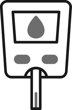 Glucose Meter Vector Icon