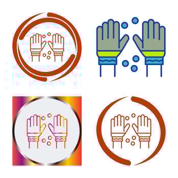 Winter Gloves Vector Icon