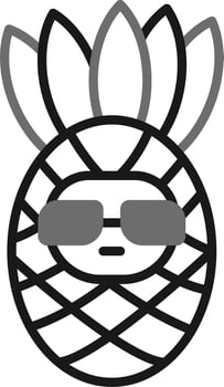Pineapple Vector Icon