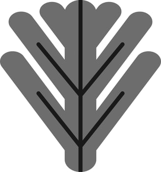 Philodendron Xanadu Vector Icon