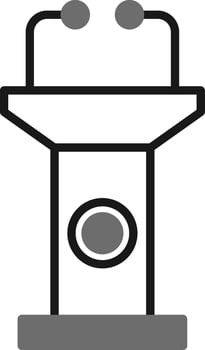 Tribune Vector Icon