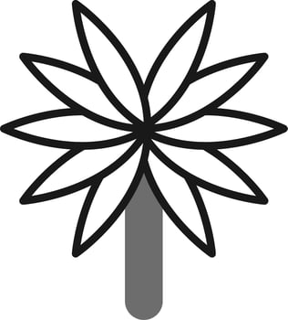 Spider Plant Vector Icon