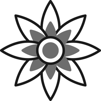 Lotus Flower Vector Icon