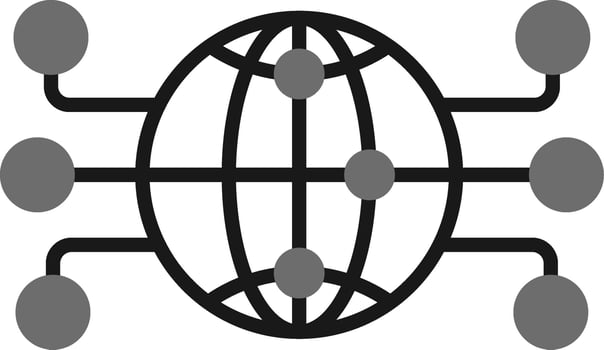 Global Network Vector Icon