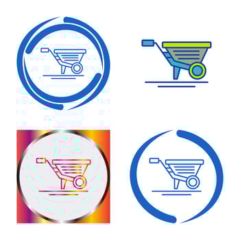 Wheelbarrow Vector Icon