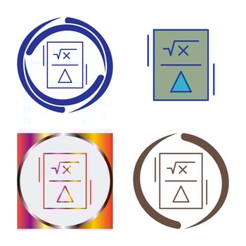 Formula Vector Icon