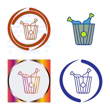 Fried Chicken Vector Icon
