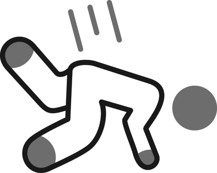 Falling Down Vector Icon