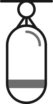 Boxing Bag Vector Icon