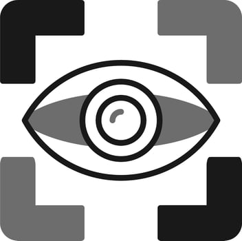 Eye Tracking Vector Icon