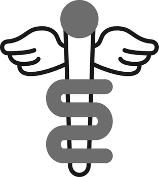 Rod Of Asclepius Vector Icon