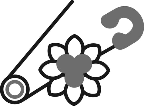 Brooch Vector Icon