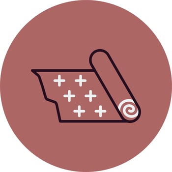 Roll Up Vector Icon