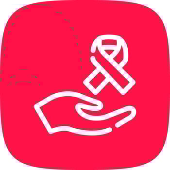 Cancer Diagnosis Creative Icon Design vector