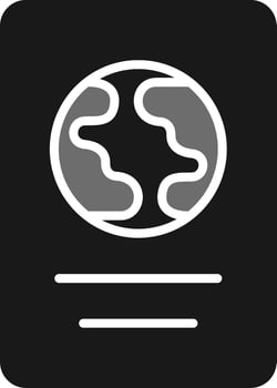 International Passport Vector Icon