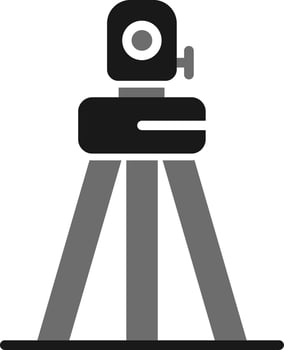 Total Station Vector Icon