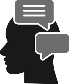 Inner Talk Vector Icon