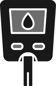 Glucose Meter Vector Icon