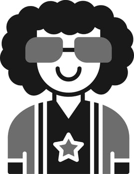 Rockstar Vector Icon