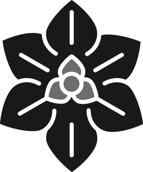 Euphorbia Pulcherrima Vector Icon