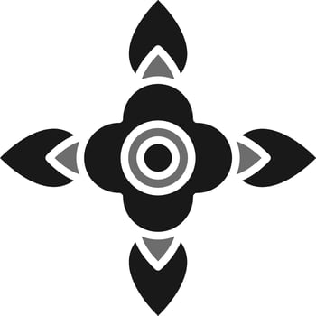 Blood Flower Vector Icon