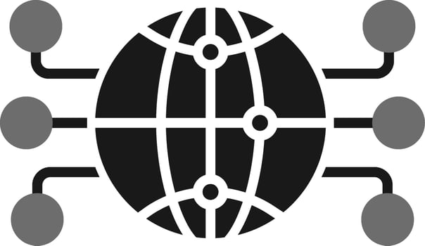 Global Network Vector Icon