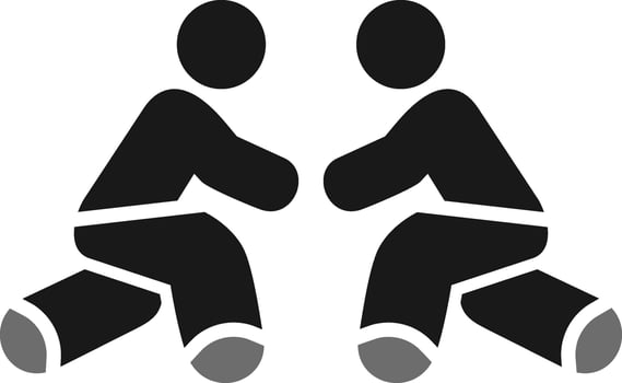 Wrestling Vector Icon