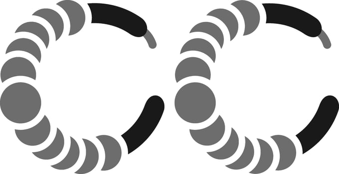 Hoop Earrings Vector Icon