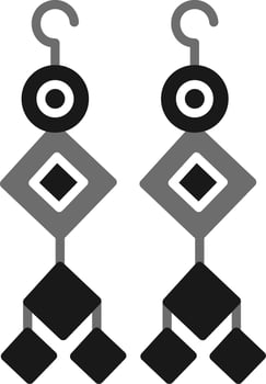 Earrings Vector Icon
