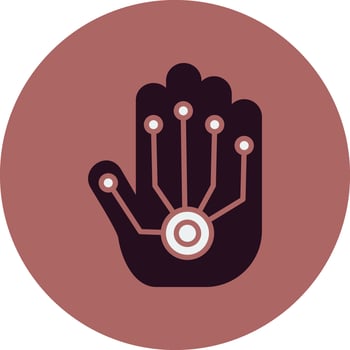 Wired Gloves Vector Icon