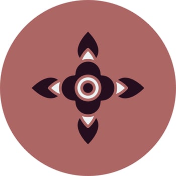 Blood Flower Vector Icon