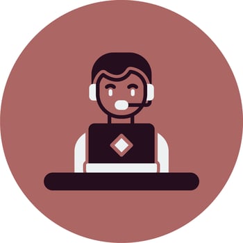 Operator Vector Icon