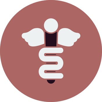 Rod Of Asclepius Vector Icon