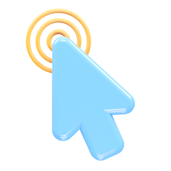 Cursor icon illustration 3d render element png
