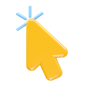 Cursor icon illustration 3d render element png