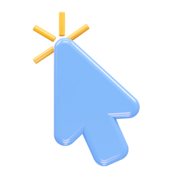 Cursor icon illustration 3d render element png