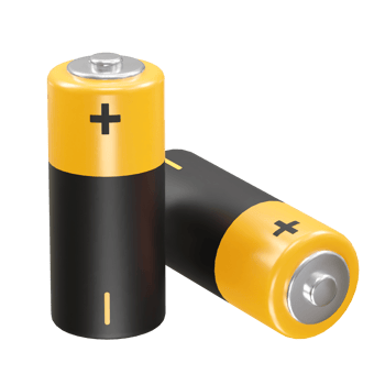 Battery icon 3d rendering illustration png