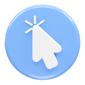 Cursor icon illustration 3d render element png