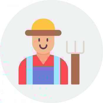 Farmer Vector Icon