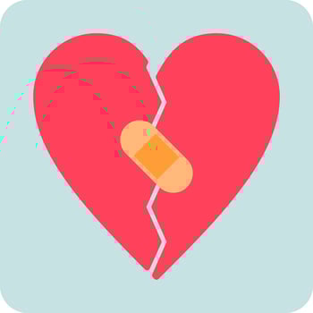 Broken Heart Vector Icon