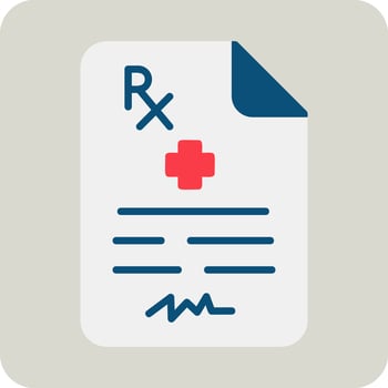 Medical Prescription Vector Icon