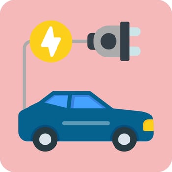 electric car Vector Icon