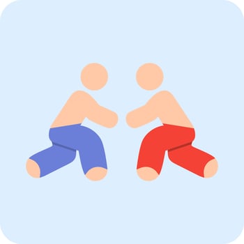Wrestling Vector Icon