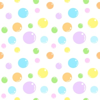 Seamless pattern colorful bubble vector, abstract design for party, celebration, birthday background, paper wrap vector