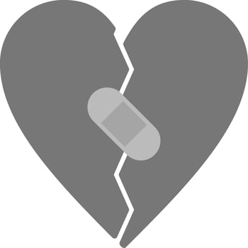 Broken Heart Vector Icon