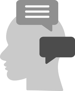 Inner Talk Vector Icon
